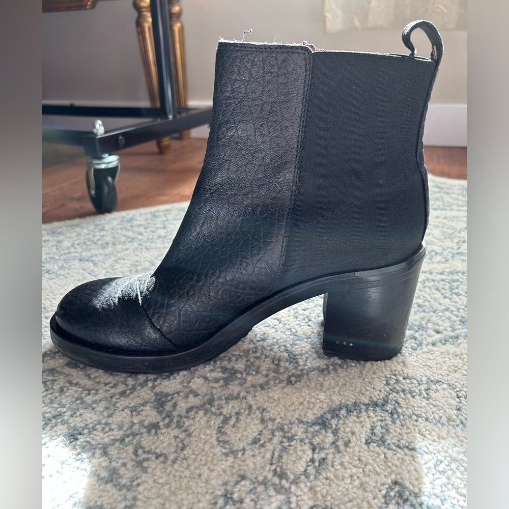 Buttero Women’s Italian Black Leather Ankle Boot size 8 EU 41